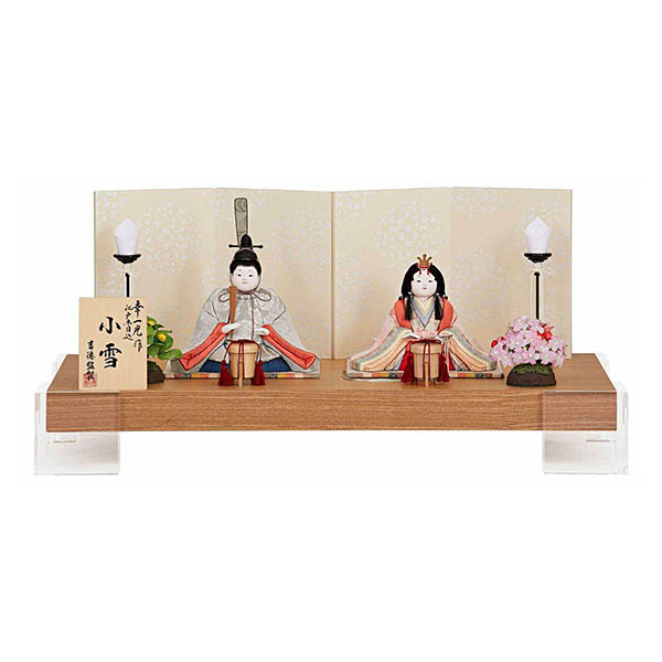 幸一光作 木目込親王飾り 小雪 【641T53362】