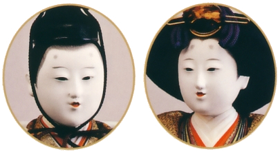 現代の名工 平安桂甫作<br>衣裳着 三段飾り 五人揃 帯地 五番親王 大三五官女 久月監製