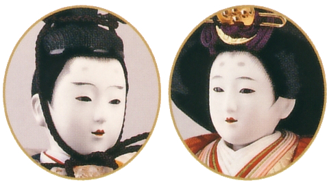 横山薫作<br> 衣裳着 親王飾り 正絹 三五親王 久月監製