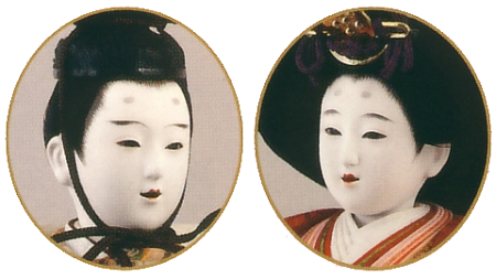横山薫作<br> 衣裳着 親王飾り 正絹 小三五親王 久月監製