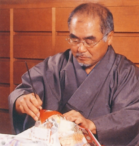 大橋弌峰作<br>衣裳着 親王飾り 正絹有職 七番親王 久月監製