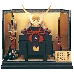 中村宗光作　正絹朱赤糸縅15号兜　久月監製