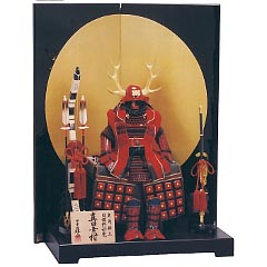 五月人形: 10号　真田幸村　オルゴール　黒色付