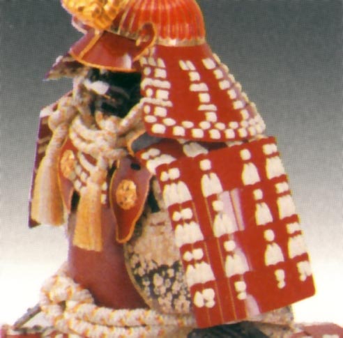 12号　赤塗　武田信玄　オルゴール　黒色付