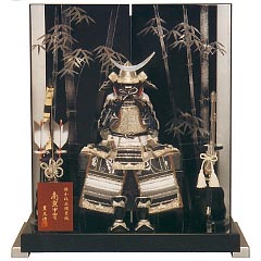 五月人形: 5号　若将　オルゴール　黒色付