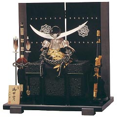 五月人形: 13号　上杉謙信　オルゴール　黒色付