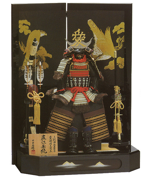 雄山 直江兼続 10号 オルゴール黒色付 【501714】
