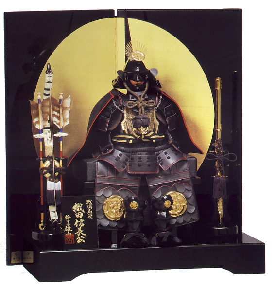 雄山 吉法師 7号 金沢箔屏風 マント付 オルゴール黒色付 【501733】
