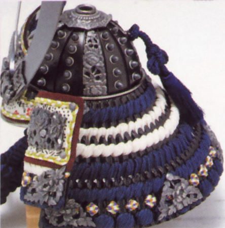 武久寛宗作　京甲冑　漆塗紺糸中白　12号　本金箔押正絹縅　【502701】