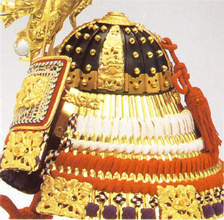 平安武久作　京甲冑　承徳　15号　正絹縅　本金鍍金　本金箔押　白檀塗　【502705】