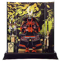 五月人形: 山本寛斎プロデュース　鎧平飾り　「龍神（リュウジン）」　7号　【62YK504】