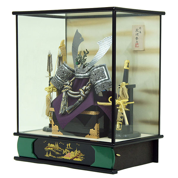 秀山作 五月人形 gos-no3 - 兜ケース飾り 秀山 五月人形 櫃足無12号金具兜の詳細画像1