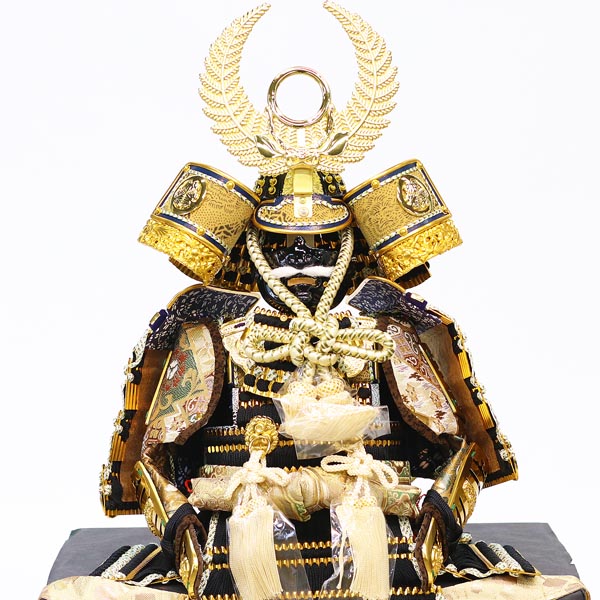 吉徳　 五月人形　大越保広作 黒糸縅 徳川家康公 鎧飾り 大御所飾り　詳細画像