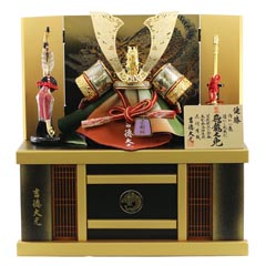 五月人形: 飛龍之兜 収納飾り 【902S63552】