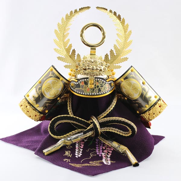 吉徳　 五月人形　色々縅 兜 大御所収納飾り　詳細画像