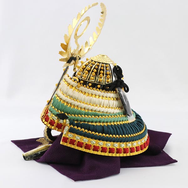 吉徳　 五月人形　色々縅 兜 大御所収納飾り　詳細画像