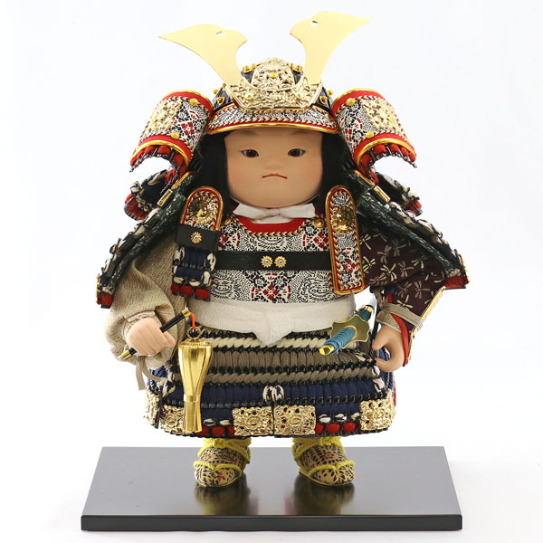 五月人形 幸一光 駿 (しゅん) 鎧着 正絹 紺段威 西陣金襴衝立 鯉幟 平飾り 詳細画像 幸一光 五月人形 駿 (しゅん) 鎧着 正絹 紺段威 西陣金襴衝立 鯉幟 平飾り 詳細画像
