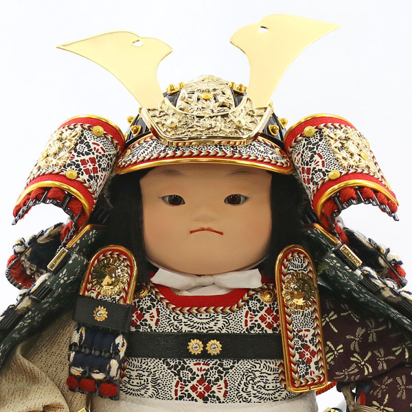 五月人形 幸一光 駿 (しゅん) 鎧着 正絹 紺段威 西陣金襴衝立 鯉幟 平飾り 詳細画像 幸一光 五月人形 駿 (しゅん) 鎧着 正絹 紺段威 西陣金襴衝立 鯉幟 平飾り 詳細画像