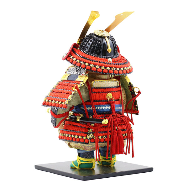 幸一光　 五月人形　愛（いと） 黒小札赤糸威 金襴銀華几帳飾り　詳細画像