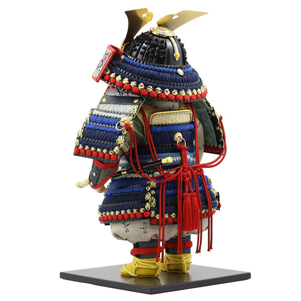 幸一光　 五月人形　希（のぞみ） 黒小札紺裾濃威 ハードメイプル製半円形敷板 鯉幟セット　詳細画像