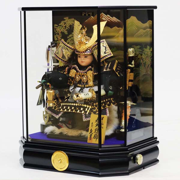 久月　 五月人形　久月 子供大将取付ケース入り オルゴール付き　詳細画像