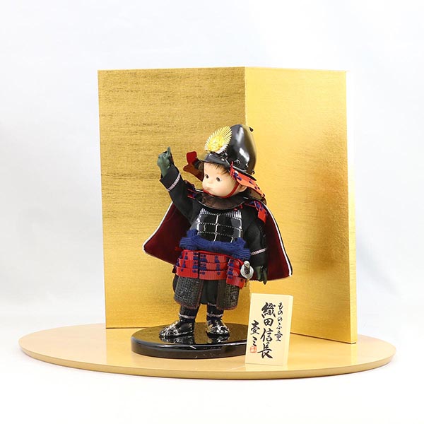 五月人形 壹三 壹三作 もののふ童シリーズ 一番星 織田 壱三(いちぞう) 金屏風 ハードメイプル突板 円形台飾り 詳細画像 壹三 五月人形 壹三作 もののふ童シリーズ 一番星 織田 壱三(いちぞう) 金屏風 ハードメイプル突板 円形台飾り 詳細画像