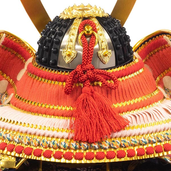 吉徳　 五月人形　雄山作正絹紅匂縅 鎧飾り　詳細画像