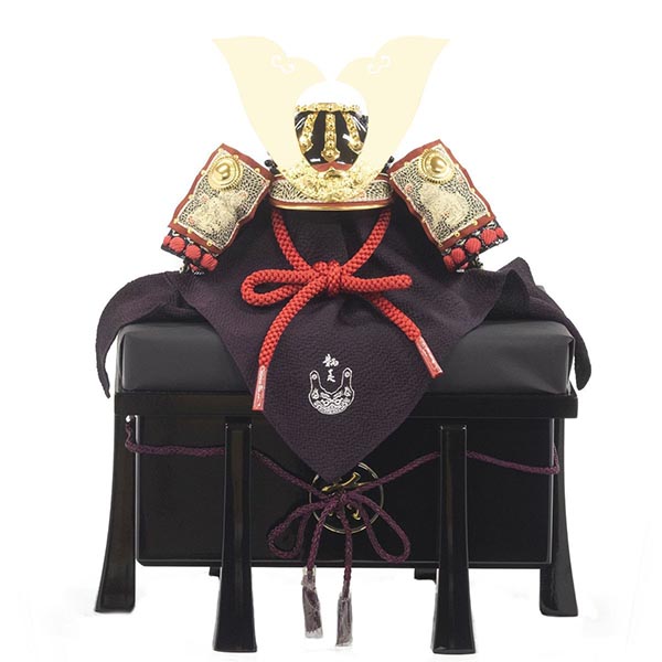 吉徳　 五月人形　加藤鞆美作 正絹赤絲縅 和紙小札 兜飾り　詳細画像