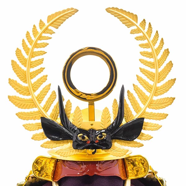 吉徳　 五月人形　大越保広作 歯朶之葉前立　兜飾り 大御所飾り　詳細画像