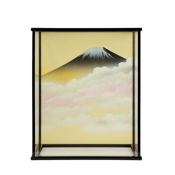 フジキ　 五月人形　正絹 鎧 ガラス ケース飾り　詳細画像