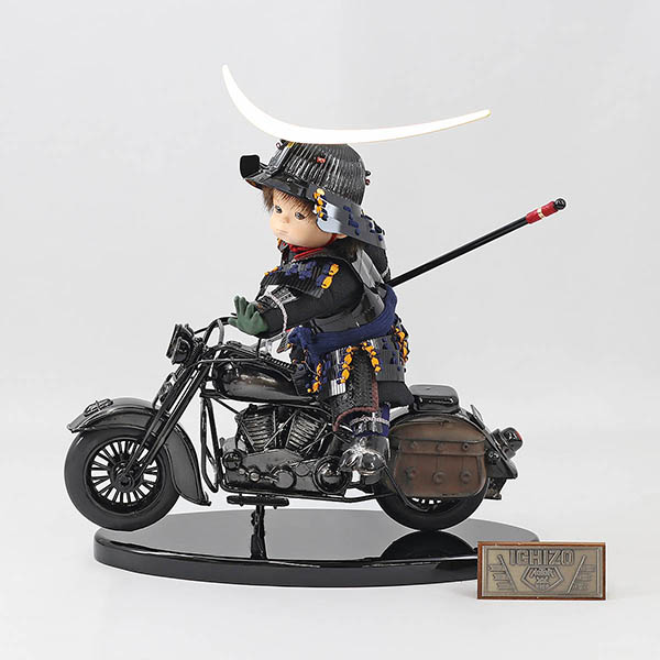 壹三　 五月人形　壹三作 わんぱくライダーミニョン クラシック 政宗参上 バイク 壱三（いちぞう） 人形単品　詳細画像