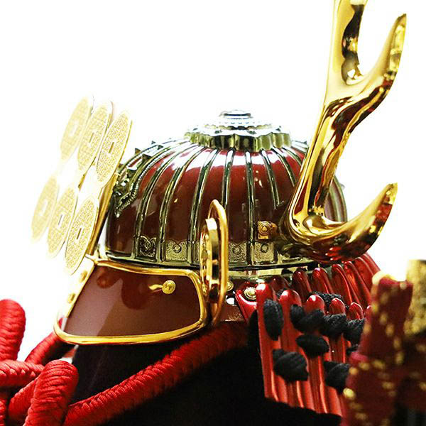 東玉　 五月人形　真田兜 十文字槍 兜 六角アクリルケース飾り　詳細画像