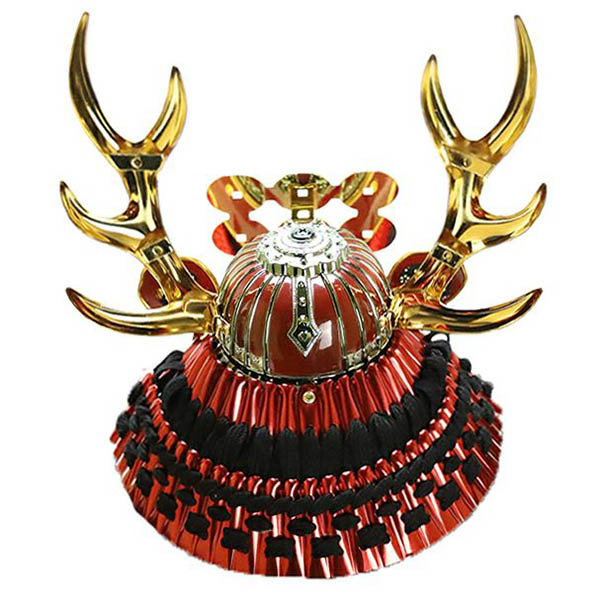 東玉　 五月人形　真田兜 十文字槍 兜 六角アクリルケース飾り　詳細画像