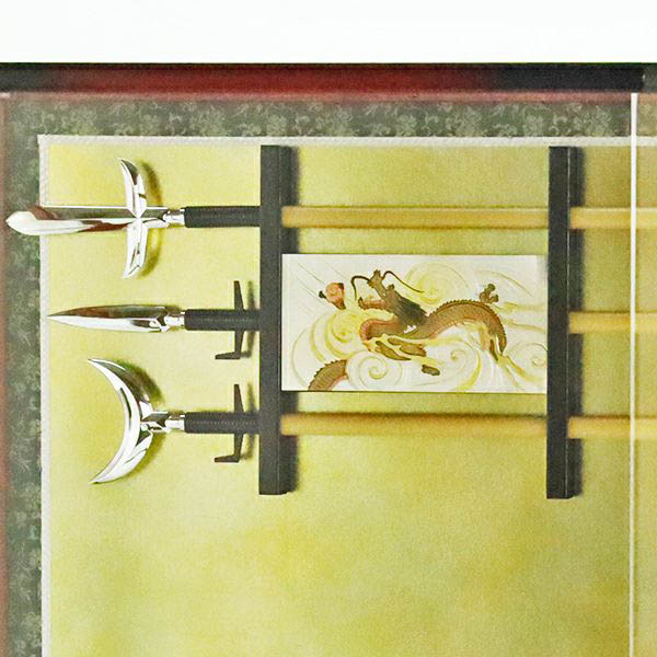 東玉　 五月人形　真田兜 十文字槍 兜 六角アクリルケース飾り　詳細画像