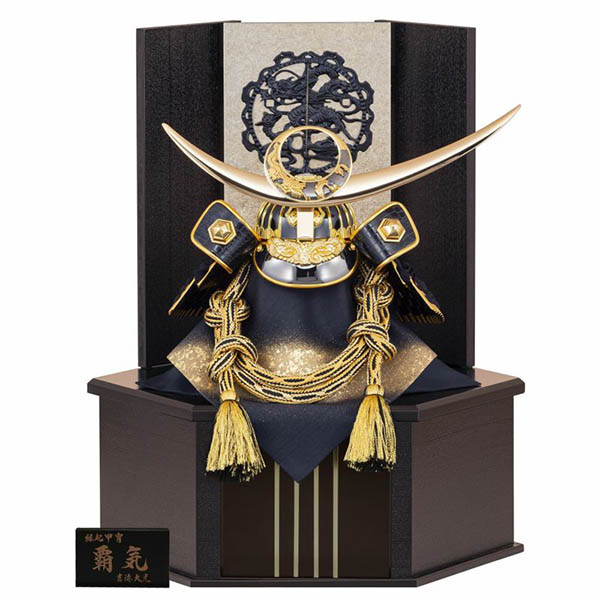 黒絲縅 兜 覇気 収納箱飾り 上杉謙信 【312S63552】