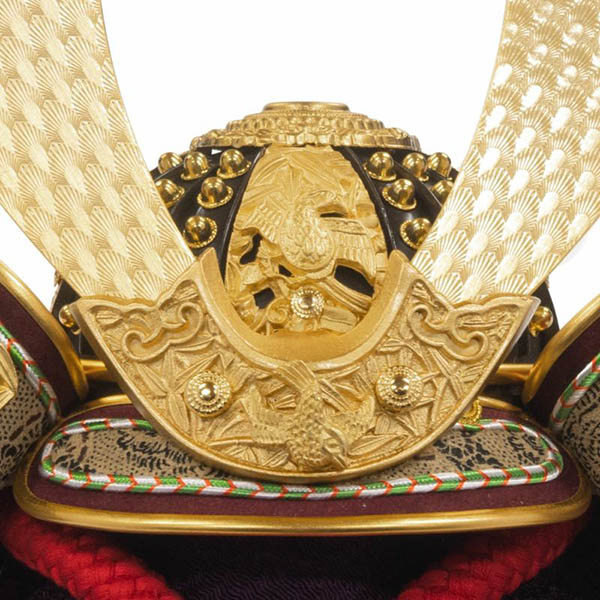 五月人形 吉徳 正絹赤絲縅 純金箔押 兜 収納飾り 詳細画像 吉徳 五月人形 正絹赤絲縅 純金箔押 兜 収納飾り 詳細画像