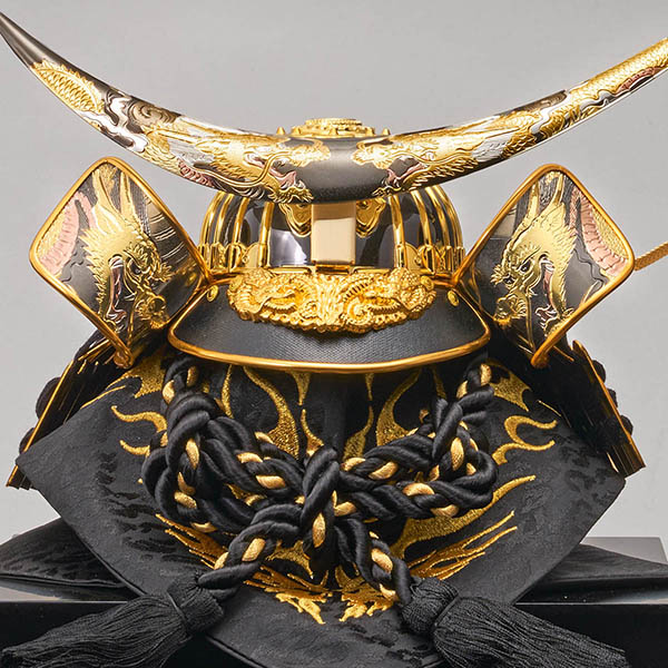 藤翁　 五月人形　翔竜 兜飾り アクリルケース飾り　詳細画像
