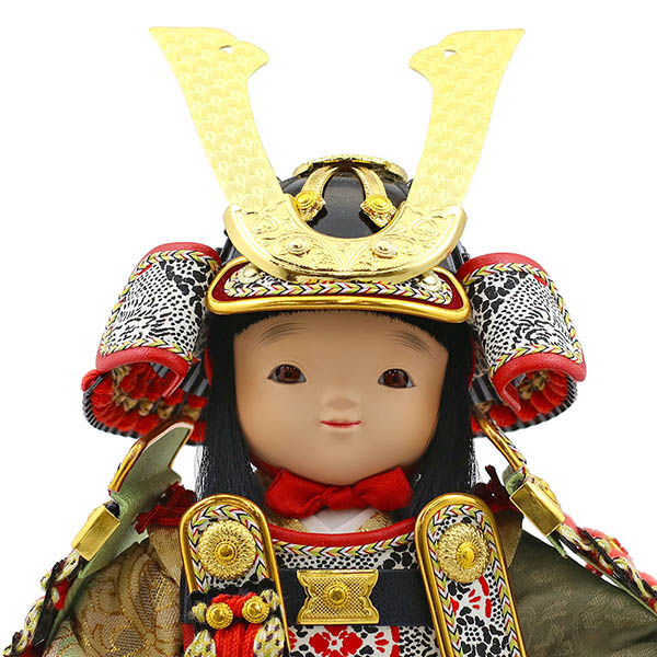 五月人形 幸一光 愛(いと) 黒小札赤糸威 鯉幟 二引き柄 白木 木目 アクリルケース 詳細画像 幸一光 五月人形 愛(いと) 黒小札赤糸威 鯉幟 二引き柄 白木 木目 アクリルケース 詳細画像