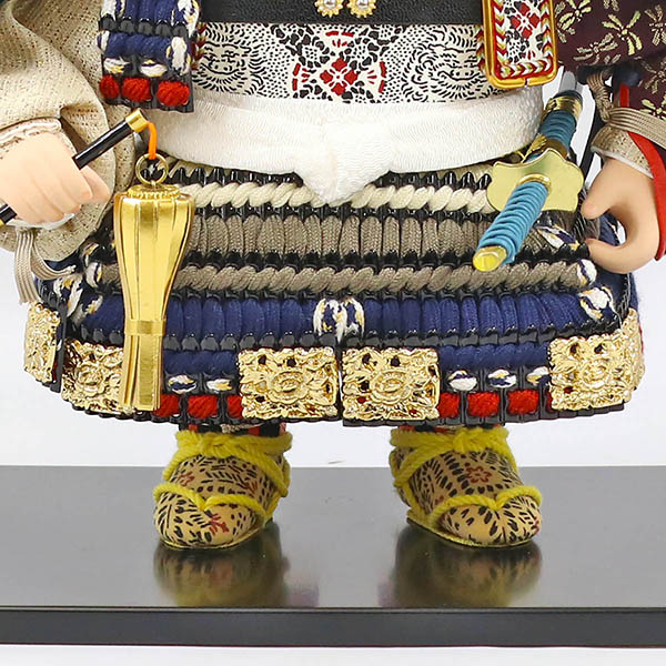 五月人形 幸一光 駿(しゅん) 紺段威 市松・四君子柄 黒塗り アクリルケース飾り 詳細画像 幸一光 五月人形 駿(しゅん) 紺段威 市松・四君子柄 黒塗り アクリルケース飾り 詳細画像