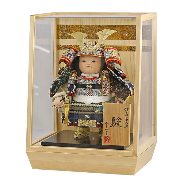 五月人形 幸一光 駿(しゅん) 紺段威 二引き柄 白木 木目 アクリルケース飾り 詳細画像 幸一光 五月人形 駿(しゅん) 紺段威 二引き柄 白木 木目 アクリルケース飾り 詳細画像
