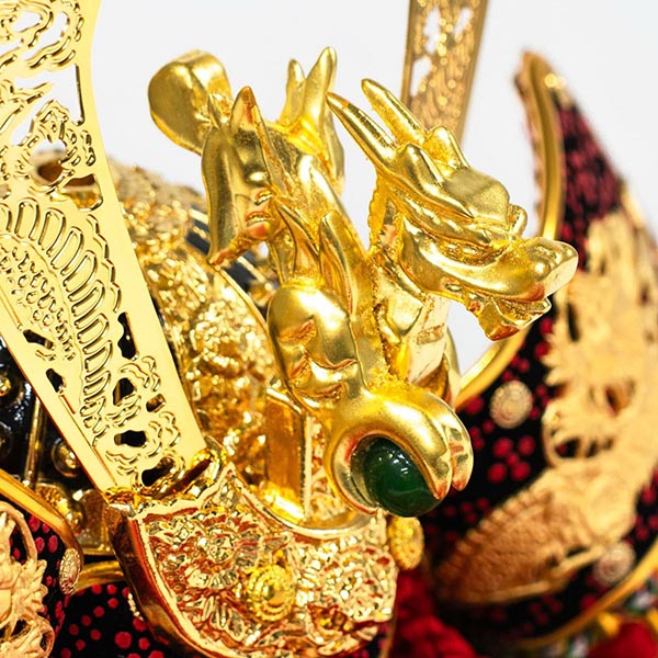 吉徳　 五月人形　飛龍之兜 収納飾り　詳細画像