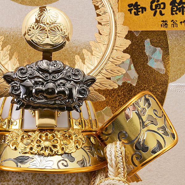 五月人形 藤翁 みづほ 徳川家康 兜飾り 白木 木目 新手鏡型 アクリルケース 詳細画像 藤翁 五月人形 みづほ 徳川家康 兜飾り 白木 木目 新手鏡型 アクリルケース 詳細画像