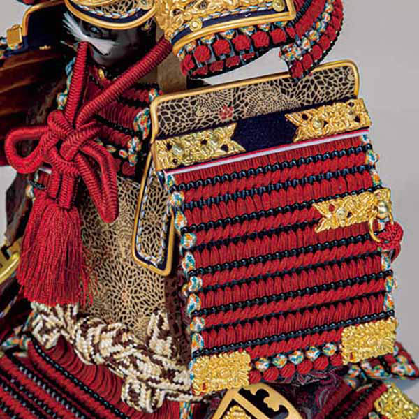 五月人形 平安豊久 雄山作 聖 極細小札 正絹赤糸縅 鎧飾り 詳細画像 平安豊久 五月人形 雄山作 聖 極細小札 正絹赤糸縅 鎧飾り 詳細画像