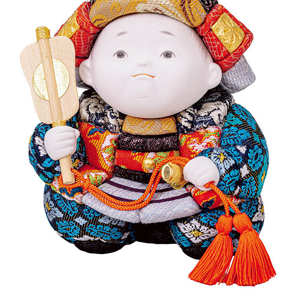 平安豊久　 五月人形　石川佳正作 ういじん大将 LED照明付き 木目込み 子供大将飾り　詳細画像