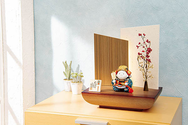 平安豊久　 五月人形　石川佳正作 ういじん大将 LED照明付き 木目込み 子供大将飾り　詳細画像