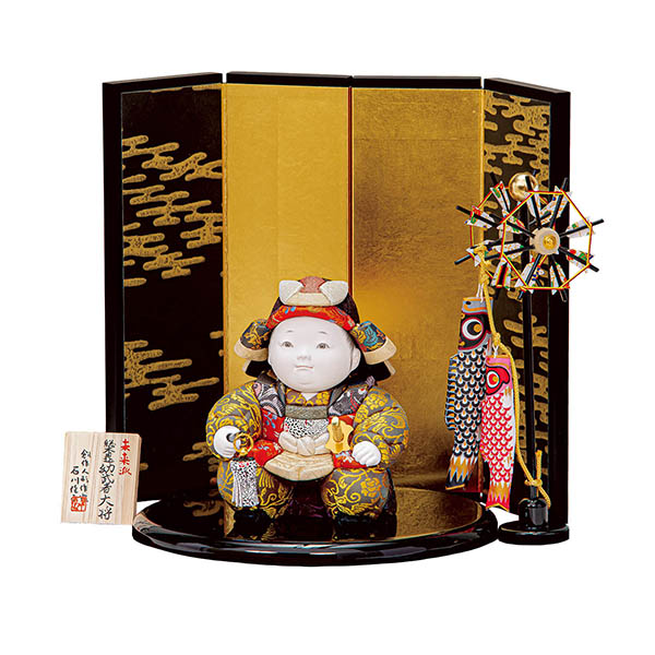 石川佳正作 幼武者大将 木目込み飾り 子供大将