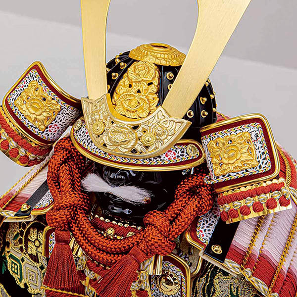 五月人形 平安豊久 武蔵朔太郎作 赤紫沢瀉 正絹糸縅 鎧飾り 詳細画像 平安豊久 五月人形 武蔵朔太郎作 赤紫沢瀉 正絹糸縅 鎧飾り 詳細画像