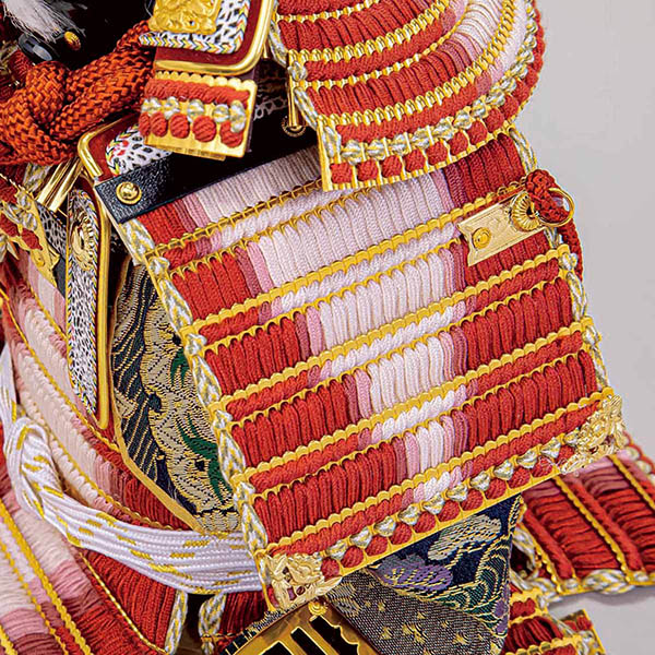 五月人形 平安豊久 武蔵朔太郎作 赤紫沢瀉 正絹糸縅 鎧飾り 詳細画像 平安豊久 五月人形 武蔵朔太郎作 赤紫沢瀉 正絹糸縅 鎧飾り 詳細画像