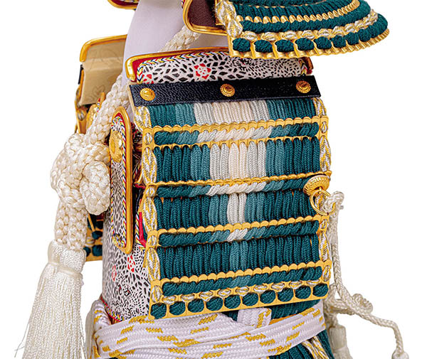 平安豊久　 五月人形　武蔵朔太郎作 奉納鉄紺沢瀉 鎧飾り　詳細画像