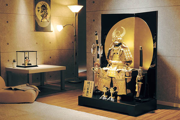 平安豊久　 五月人形　平安豊久作 黄金徳川 金陀美具足 鎧飾り　詳細画像
